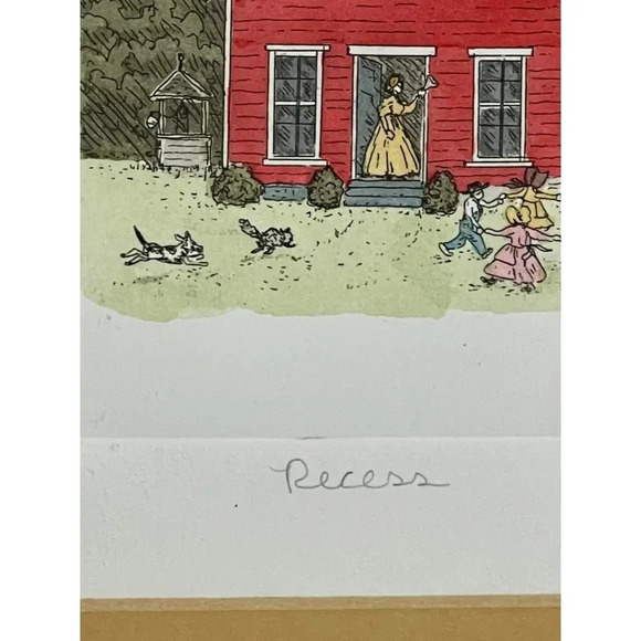 2 Lot Art Frame Artist Martha Hinson Signed and Numbered Matted Victorian House - Picture 8 of 12